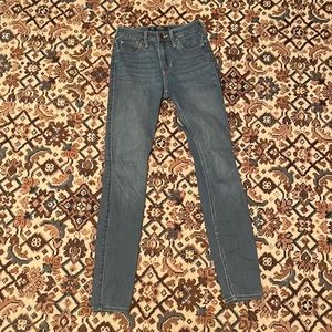 hollister 00 regular high rise skinny jeans